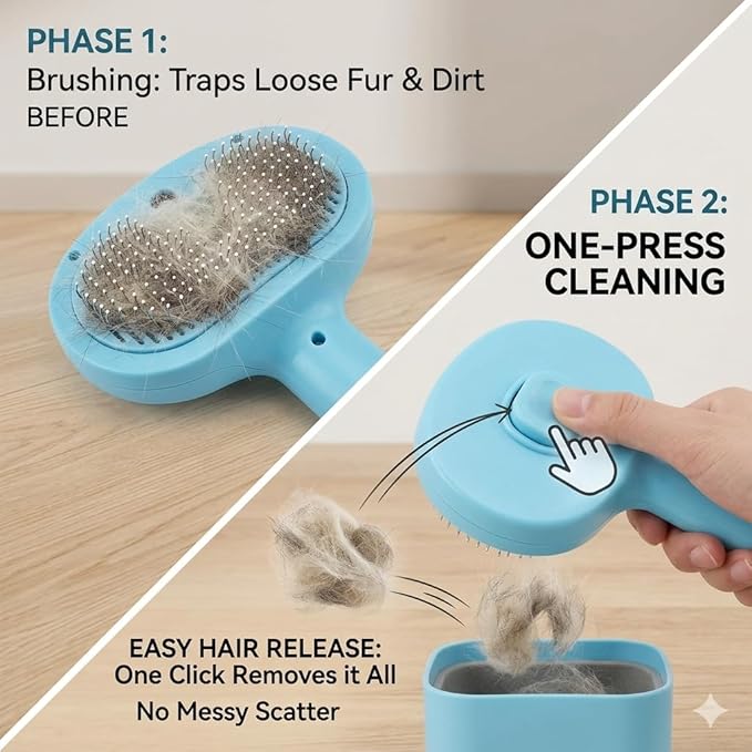 YFL Cat Steam Brush for Indoor Cats & Dogs, Self Cleaning Cat Brush for Shedding, Mist Spray Grooming Comb, USB Rechargeable Anti-Static Deshedding Tool for Long & Short Hair Pets