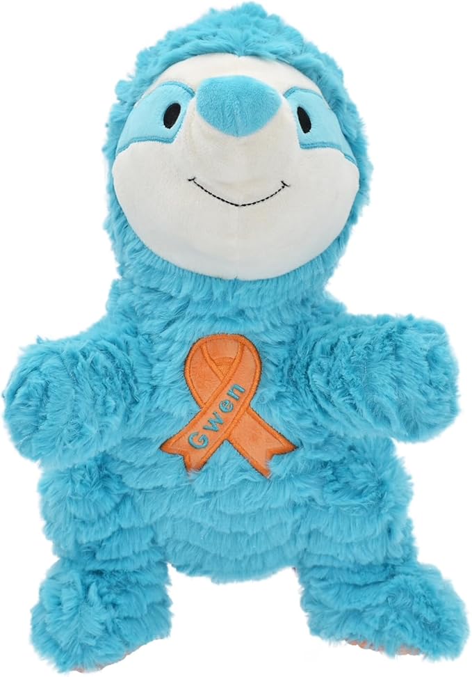 Multipet Wrinkleez Sonny The Sloth Plush Dog Toy - 14 inches
