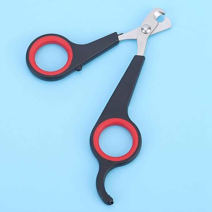 Zerodis Bird Nail Clipper, Stainless Steel Pet Grooming Tool for Small Animals with Non Slip Handle, 11.7cm Bird Cage Accessory