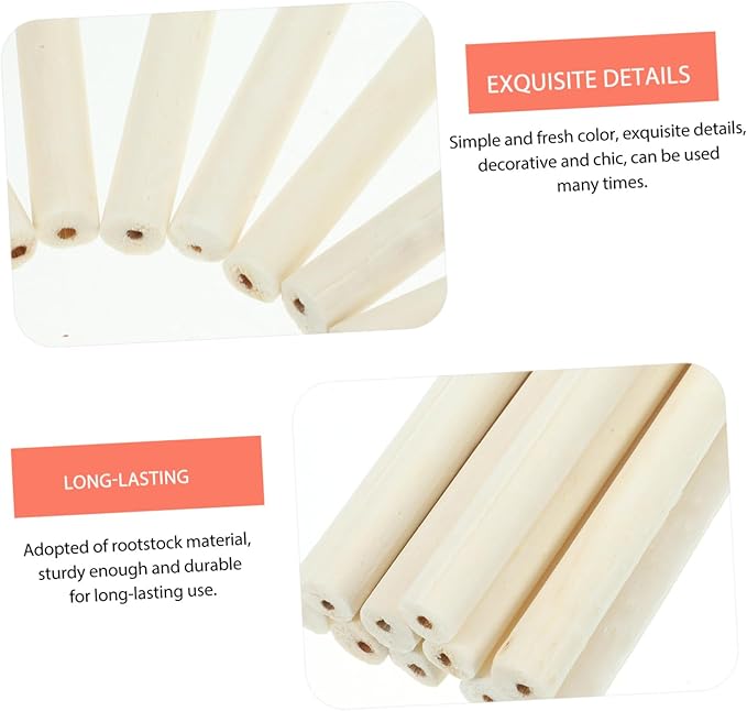 TOYANDONA 10pcs Natural Chewing Toys for Parrots Molar Sticks for Birds for Pets and Creative Bird Cage Accessories