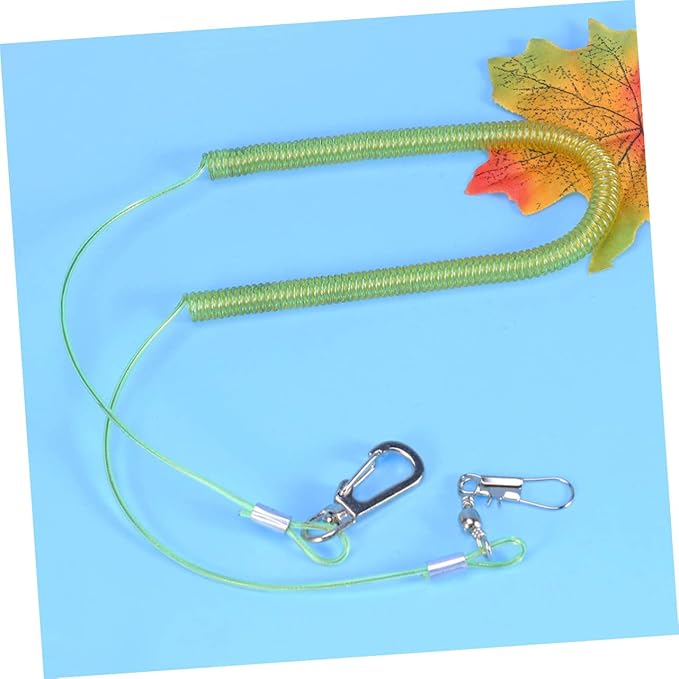 ORFOFE Adjustable Parrot Leash Training Rope with Elastic String for Outdoor Activities Chew Resistant Harness for Birds Suitable for Parrots and Cockatiels Random Color