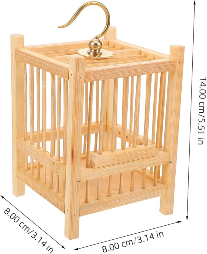 BESPORTBLE Square Cage Habitat Box for Pets Weaving Breeding Cage Portable Design for and Storage for Critter and Budgie Nesting