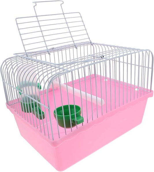 SUPVOX Portable Bird Cage with Food Box and Waterer Lightweight Travel Carrier for Parrots and Cockatiels Spacious Design for Comfortable Outdoor Use