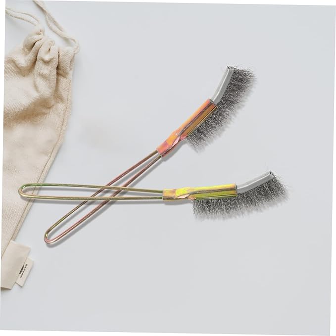 Levemolo 3pcs Bird Cage Cleaning Brush Handle Brushes for Bird Nest Cleaning Essential Pet Supplies