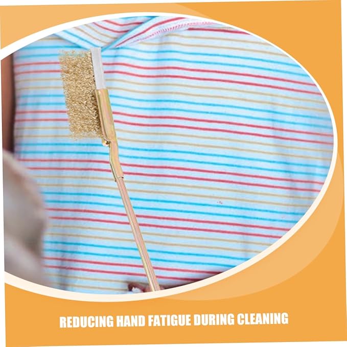 BESPORTBLE 1set Bird Cage Cleaning Brush with Handle and Steel Bristles for Efficient Grime Removal from Cages Trays and Accessories for Parrots and Animals