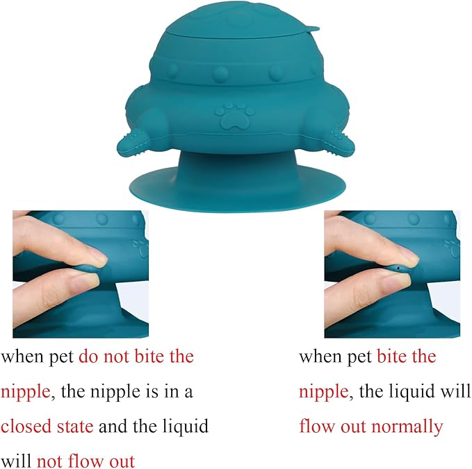 Puppy Milk Feeders for Multiple Puppies Kitten Feeding Bowl with 4 Nipples Silicone Nursing Bottle 235ml Food Water Feeding Station for Small Pets