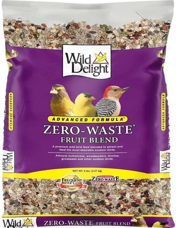 Wild Delight Zero-Waste Fruit Blend Bird Food, 5 Lb