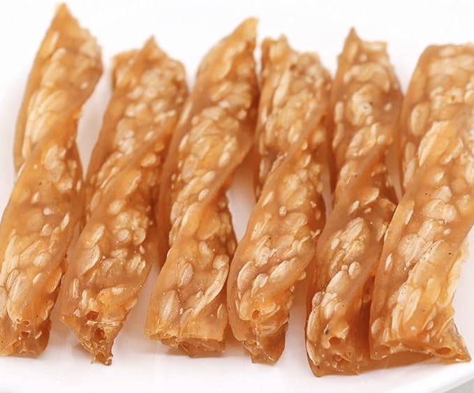 LuvChew Chicken Dog Chew Twist Sticks, Puffed Human Grade Chicken Dog Treat Sticks, Rawhide Alternative, Easy to Digest 10pcs/Pack