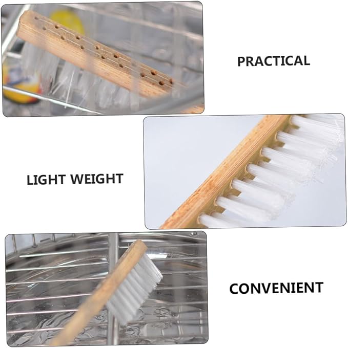 BESPORTBLE 1pc Bird Cage Cleaning Brush Bristle Tool for Maintenance Lightweight Design for Parrots Cockatiels and Other Birds