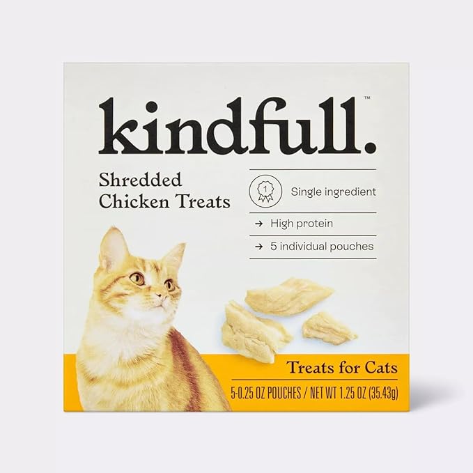 Kindful Shredded Chicken Cat Treats 1.25 oz