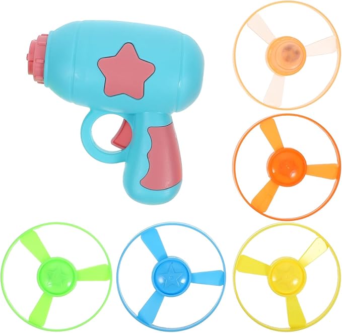 VANZACK 1set Kitten Interactive Flying Disc Toy Outdoor Chasing Game for Cats Engaging Pet Plaything Non-Glowing Discs for Fun