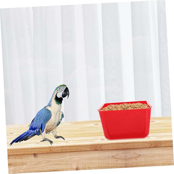 Totority 6pcs Bird Cage Feeder Water Bowl Hanging Trough for Chickens Robust Convenient Feeding Supplies for Hens Rabbits and Birds