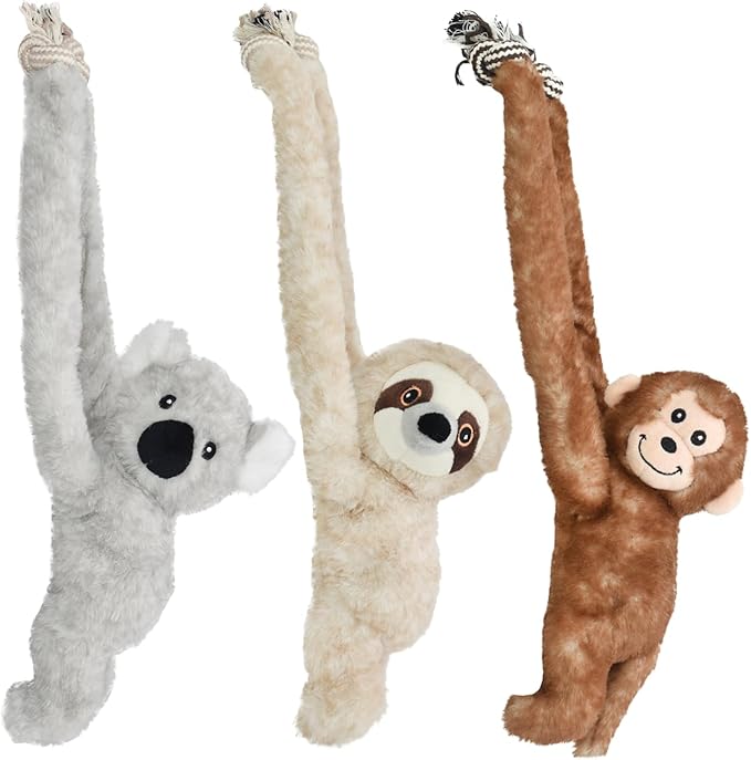 Multipet Look Who's Climbing 8" Assorted Dog Toy Pack of 1