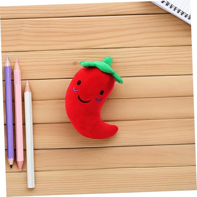 Toyvian 5pcs Interactive Dog Chew Toys Pet Pepper Sound Toys for Puppies and Small Dogs Cats Training and Playing Activities Pet Supplies