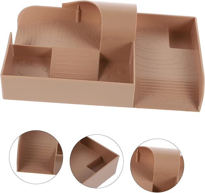 Sosoport Tortoise Climbing Terrace Multifunctional Turtle Habitat and Basking Platform for Aquatic Landscapes for Fish Tanks and Reptile Enclosures
