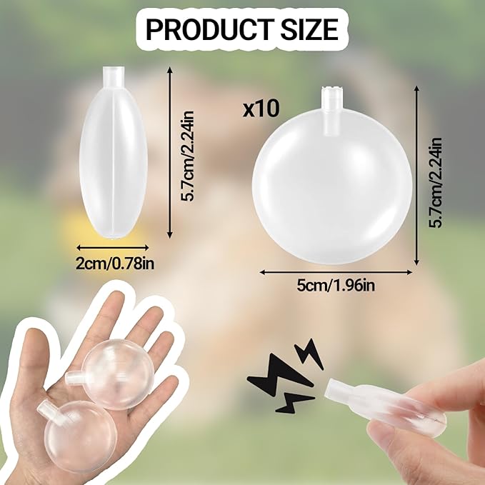 Squeakers for Dog Toys 50mm Dog Squeakers Replacement Plush Toy Repair Noise Maker Reed Insert Airbags Squeaker Cat Pet Toys Accessories, 10pcs