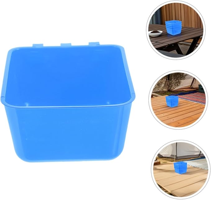 Milisten 6pcs Hanging Chicken Feeder Bowl Bird Cage Feeder Cups for Rabbits Birds Chickens Pigeons