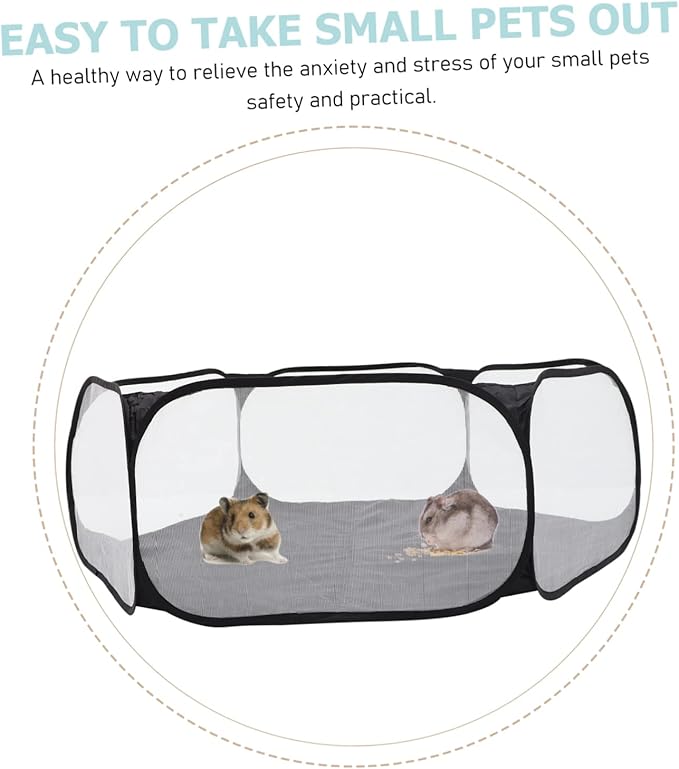 Multi-Function Foldable Pet Playpen Hexagonal Durable Tent for Small Animals Breathable Polyester Design for Indoor Outdoor Use for Dogs Cats Bunnies and More