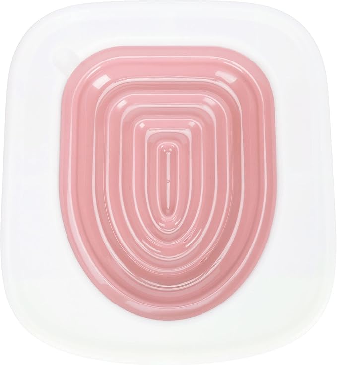 Cat Toilet Training Kit EcoFriendly Safe Toilet Trainer System for Healthier Cats with Recesses for Easy Cleaning for Cat Supplies (Pink)