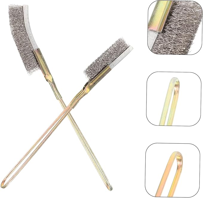 2Pcs Bird Cage Cleaning Brush Extra Long Handle Brushes for Easy Cleaning of Bird Cages Pet Cages Bird Nests Durable Scrub Brushes