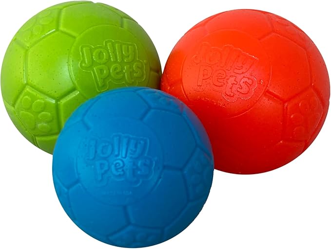 Jolly Pets Mini Jolly Soccer Ball; Floating-Bouncing Dog Toy; 4" Orange