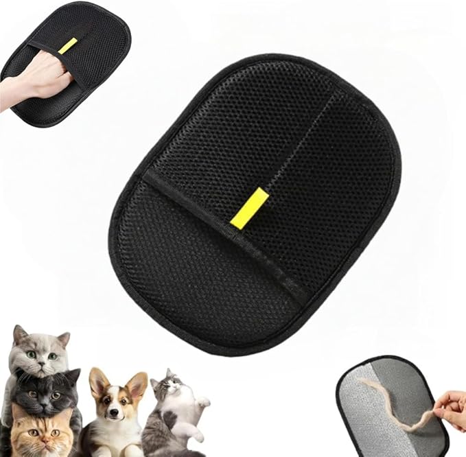 2026 Cat Hair Remover Glove, Electrostatic Pet Hair Removal Glove for Cats & Dogs,Upgraded Animal Fur Removal Tool ,Reusable Magic Brush Pet Hair Remover Tool for Laundry, Couch, Carpet, Car Seat