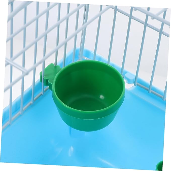 Portable Multi-Functional Bird Carrier Cage for Parrots and Small Animals Spacious Abs and Iron Travel Cage with Comfortable Interior Sturdy Design for Easy Transport Random Color