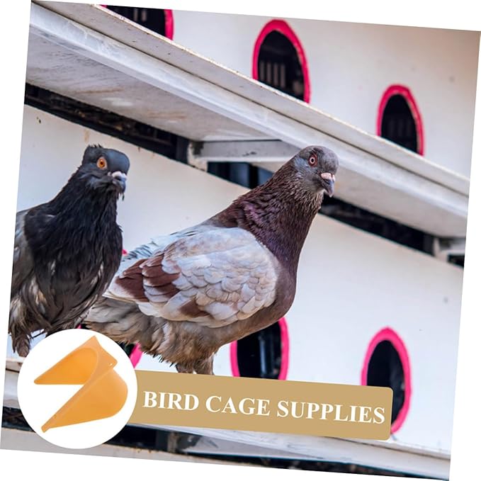 Sosoport 8pcs European Style Pigeon Cage Door One-Way Entrance Design for Racing Birds Easy Installation Bird Supplies Elegant Material for Comfort