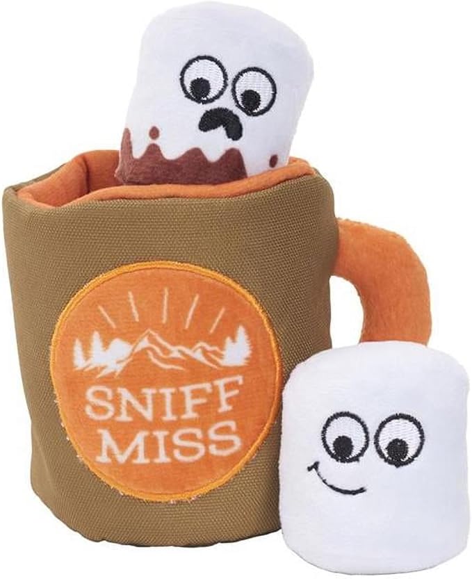 BARK 9084441 Plush Sniff Miss Dog Toy Multi Color - Pack of 3