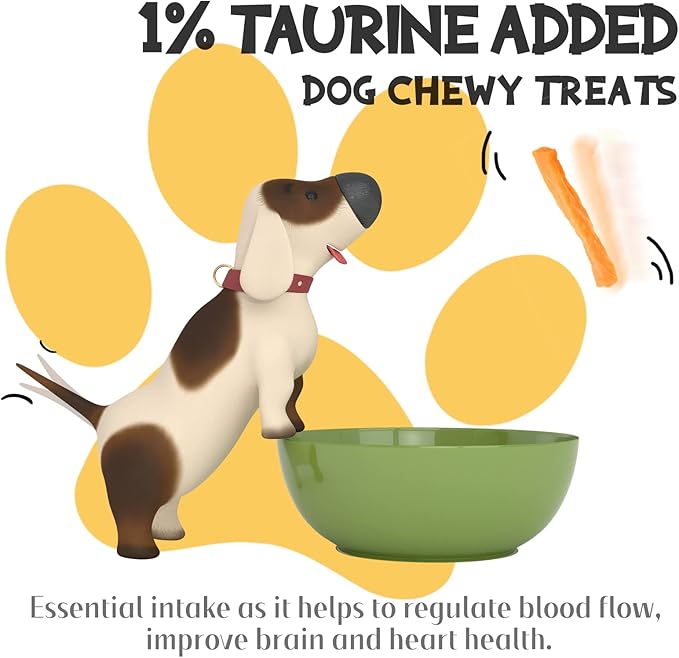 Dog Treats Chews, Sweet Potato Strips, Gluten & Grain Free Dog Snacks for Training Rewards 10.6 oz