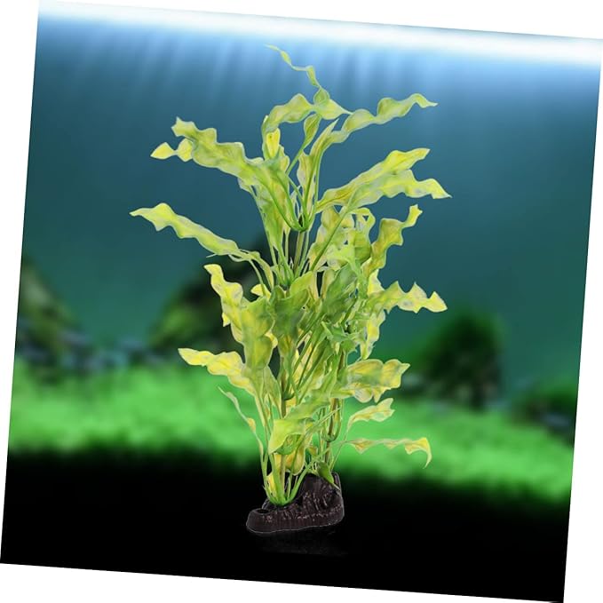 DECHOUS Artificial Kelp Aquarium Plants Decoration Soft Plastic Aquatic Ornaments for Fish Tank Safe for Fish and Pets for Aquascaping and Decoration