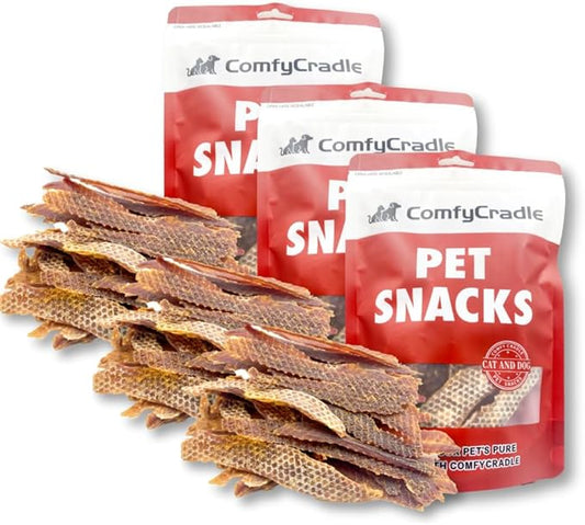 Air-Dried Duck Jerky Dog Treats, Novel Protein & Grain-Free Tender Snacks, All Natural Single Ingredient Training Reward for Sensitive Dogs, 5.29 Ounce (3 Pack x 5.29 Ounce,Chicken)
