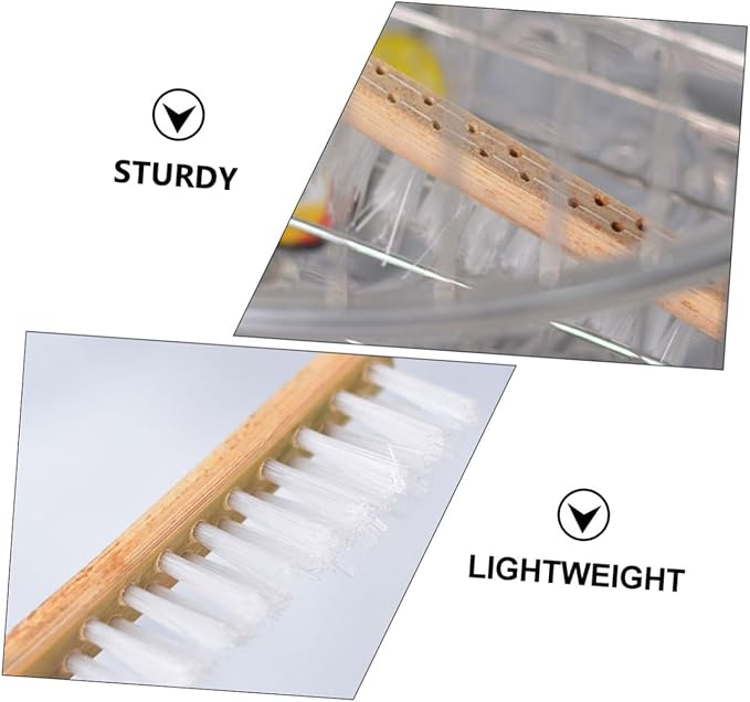 VANZACK 1pc Bird Cage Cleaning Brush Handle Tool for Easy Cleaning of Bird Cages and Bristle Material for Parrots Cockatiels and Other