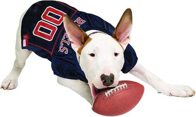 Pets First NCAA College Mississippi Ole Miss Rebels Mesh Jersey for DOGS & CATS, Large. Licensed Dog Jersey with your Favorite Football/Basketball College Team