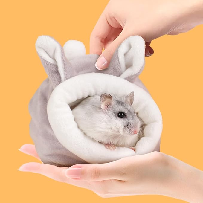 Velvet Small Animal Nest Winter Warm House Soft Breathable for Hamsters Guinea Pigs Squirrels Birds Cage Accessories
