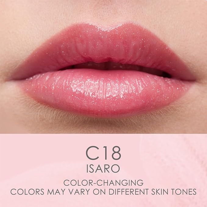 CATKIN Lip Balm Tinted Color Changing Lipstick Ultra Hydrating Lip Deep Moistrurize Lip Care with Vitamin E Nourishing For Cracked & Dry Lips 0.12 oz C18 ISARO