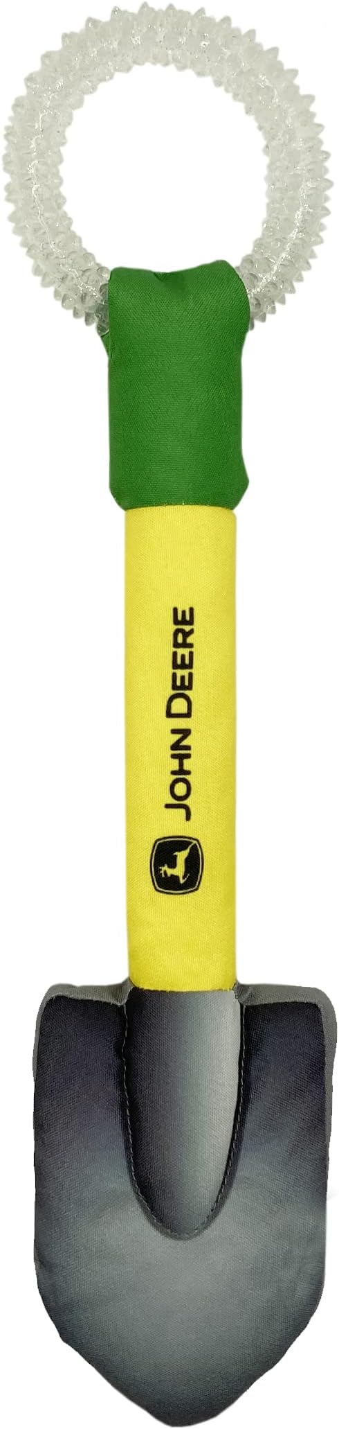 JOHN DEERE DOG SHOVEL TOY. STURDY PET TOY WITH inner Squeaker. DIGGING TOY FOR FARMERS, Construction & MORE