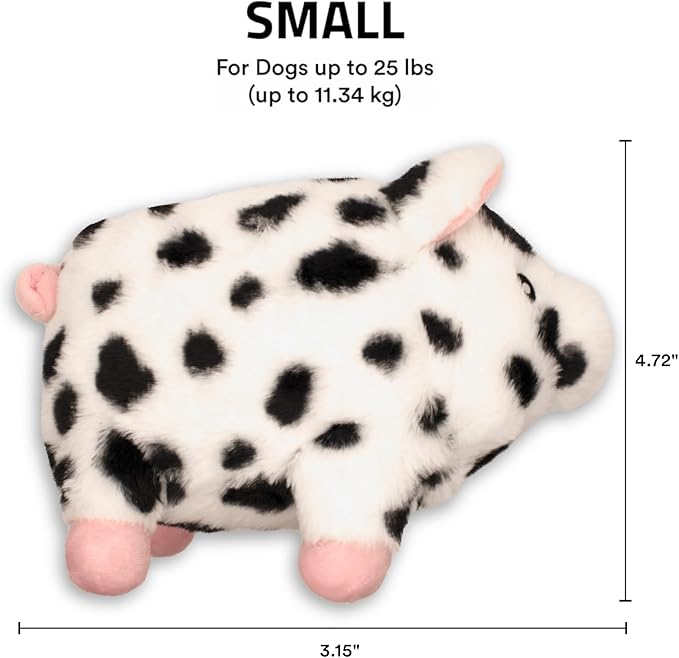 Playology Dog Toys | Plush Pig Stuffed Animal for Dogs, Value 2-Pack | Bacon Scented Small Squeaky Dog Toys | Plush Chew Toy for Dogs