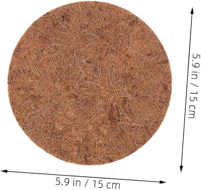 10pcs Coconut Fiber Pads Pigeons Nesting Pad Small Animals Nesting Material Washable Bird Cage Liners for Chicken Parakeet Cage Accessories