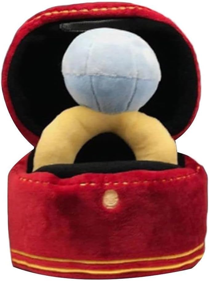 HomeSoGood Squeak Plush Toy, Interested Diamond Ring Case, Stuffed Pet Chew Soft Pet Supplies Dog Toy for Dog Wedding