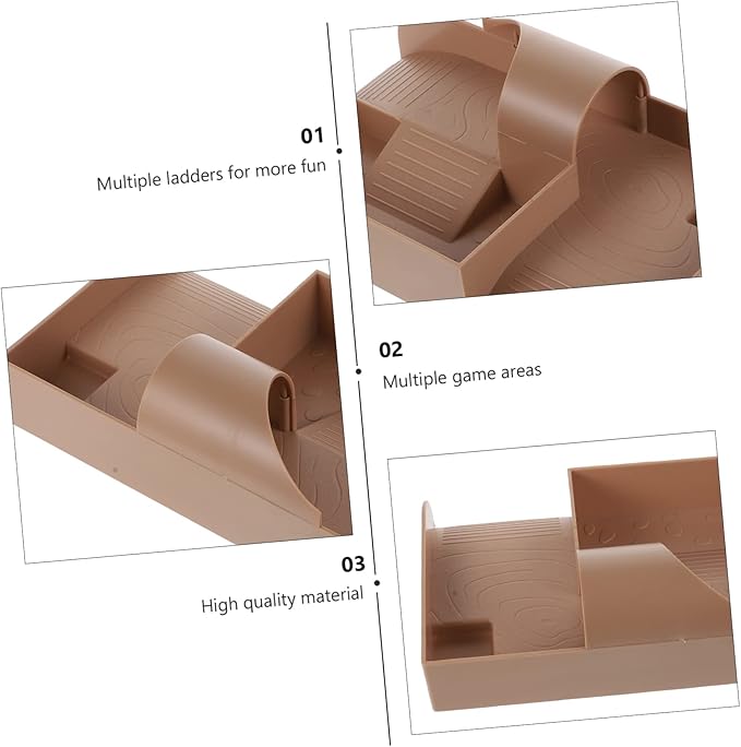 Sosoport Tortoise Climbing Terrace Multifunctional Turtle Habitat and Basking Platform for Aquatic Landscapes for Fish Tanks and Reptile Enclosures