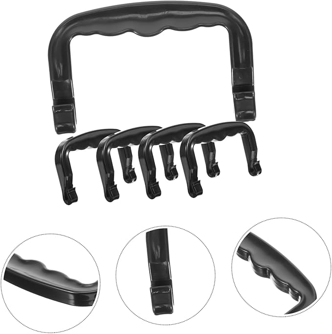 BESTonZON 5pcs Plastic Handle for Pet Cages Ergonomic Grippers for Bird and Small Animal Carriers Easy to Install Portable Accessories for Travel and Outdoor Use