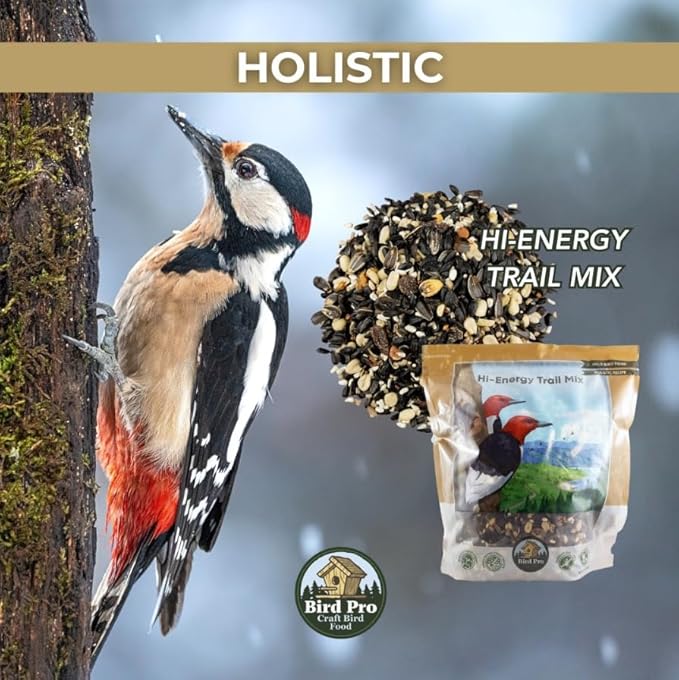 Bird Pro Holistic Bird Seed - Premium Seed for Backyard Feeding (36 Pounds, Hi-Energy Trail Mix)