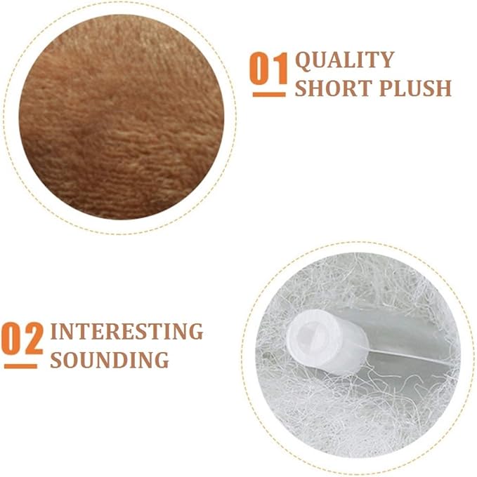 2Pack Pet Dog Squeak Toy Funny Face Expression Plush Poop Shape Stuffing Squeaking Puppy Playtoy for Small Dogs Puppy