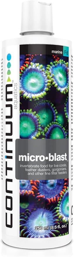 Continuum Aquatics Brightwell Aquatics Micro-Blast - Invertebrate Food for Live Corals, Feather dusters, gorgonians, and Other fine Filter feeders, 20 Liter