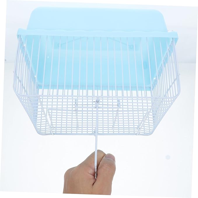 Yardwe Portable Bird Travel Carrier for Small Birds Lovebirds Parakeets Cockatiels Easy to Clean Construction Transparent Window for Travel Home Use