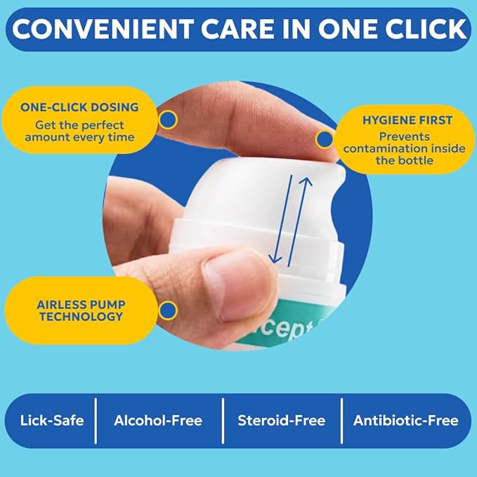 Forticept Dog and Cat Wound Care Cream, Heals Wounds, Hot Spot Treatment for Dogs and Cats, Soothes Inflammation, Prevents Infection, Treats Bites, Scratches & Skin Ulcers 3 oz