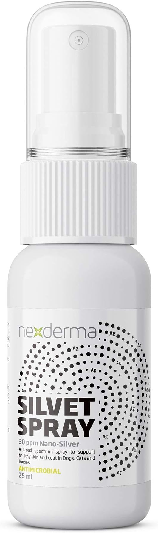 NEXDERMA Antiseptic Pet Medicated Itch Relief Hot Spot Spray for Dogs & Cats | First Aid Skin, Rashes and Sores | Wounds Treatment - 25ml, Pack of 1