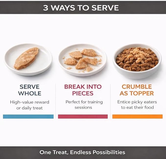 Cat Filet Treats Salmon 3 Pack - Wild Caught Fish High Protein Single Ingredient Soft Cat Treats - Grain Free Omega 3 Healthy Cat Snacks Food Topper for Picky Eaters - 3oz (3x1oz)