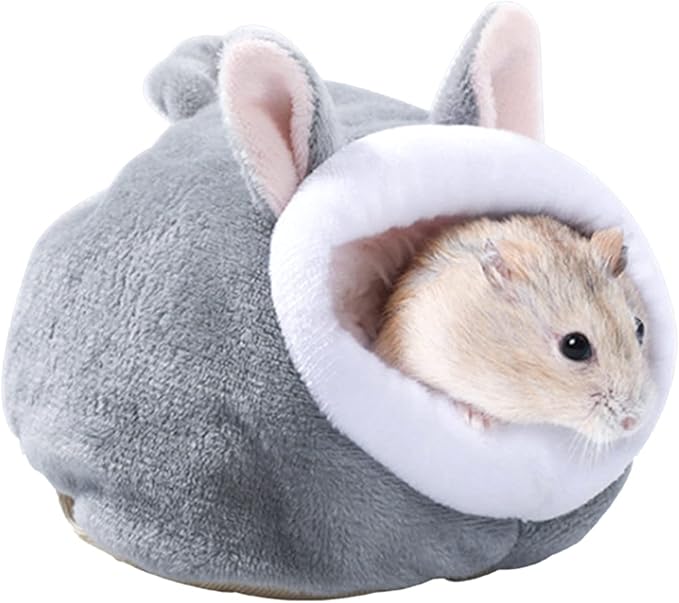 Velvet Small Animal Nest Winter Warm House Soft Breathable for Hamsters Guinea Pigs Squirrels Birds Cage Accessories